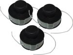 Matrix 3x Ersatzteil Fadenspule komplett für Rasentrimmer BMS 900 5m 2,4mm