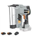 Batavia 2in1 Akku Tacker Nagler Elektrotacker Elektronagler 2x2Ah Akku+Ladeg.
