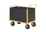 RAVENDO TW 750L HWS Plattformwagen Transportwagen 0,5x0,75m PU Rad Wand hoch 