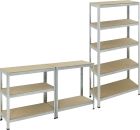 ProBauTec Schwerlastregal Lagerregal Werkbank Kellerregal 875kg 180x90x40cm