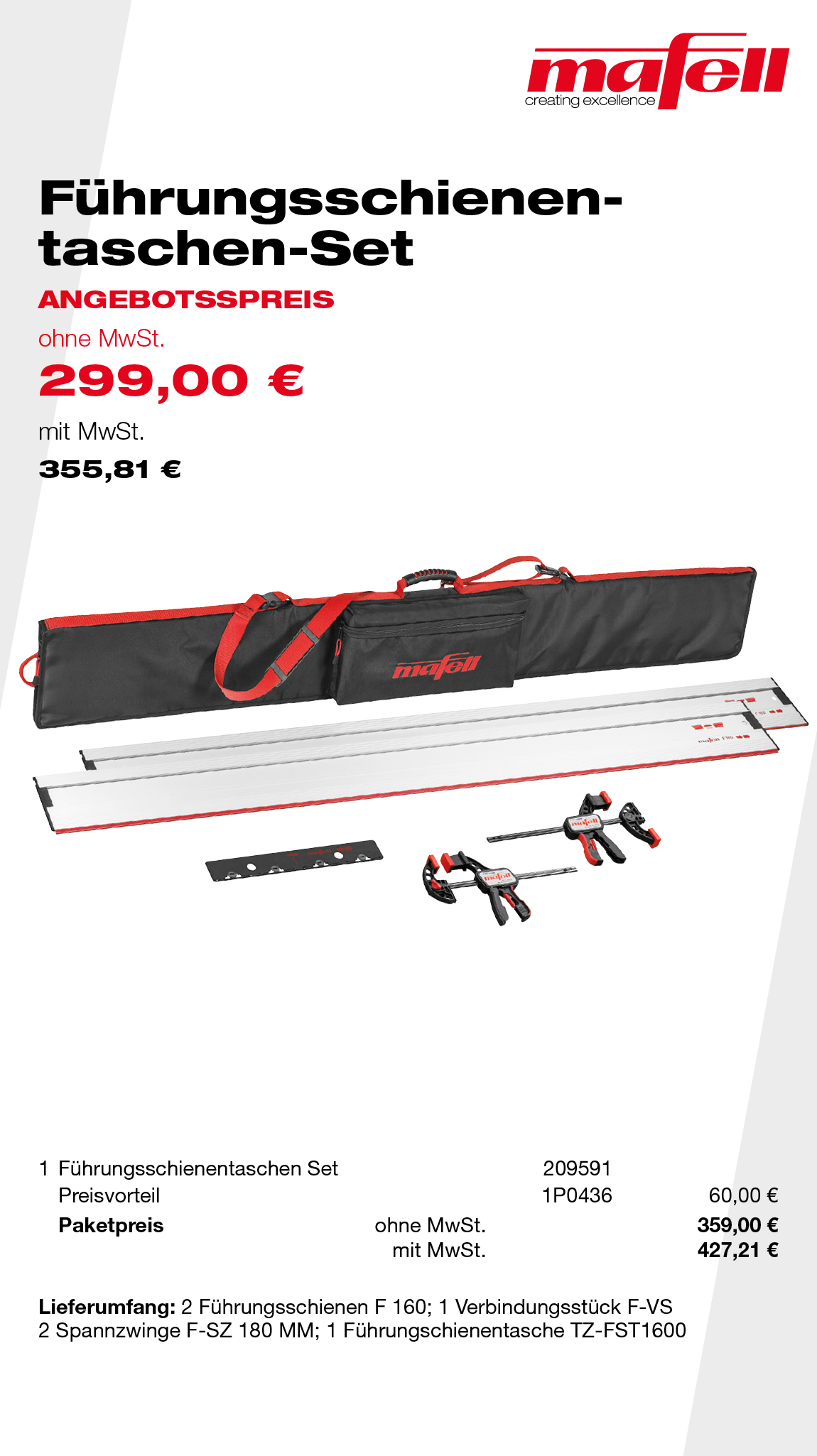 Führungsschienentaschen-Set
