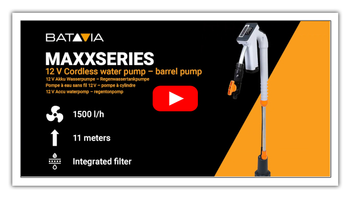 Batavia Maxxseries 12V Akku-Wasserpumpe(mit 2Ah Akku und Ladegerät